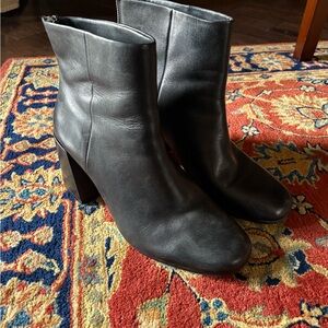 Gap Black Leather Ankle Boots